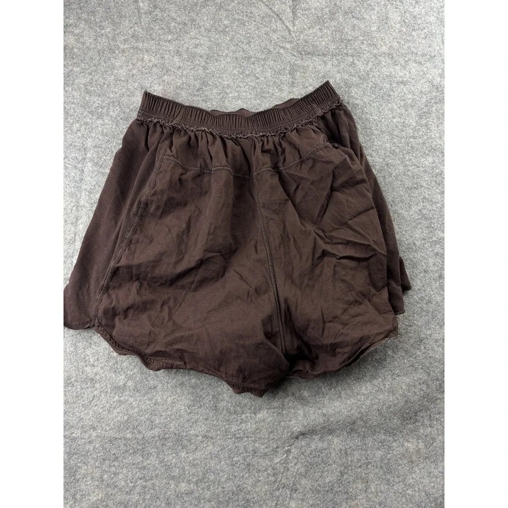 Intimately Free People More Chill Shorts Brown Elastic Waist Lounge Womens S